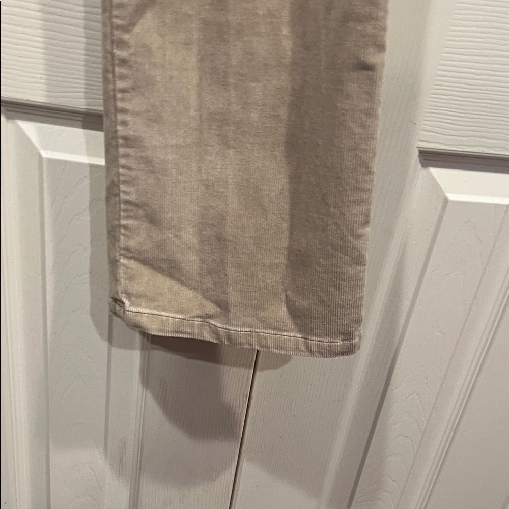 Sigrid Olsen Beige Straight Leg Corduroy  Jeans - Picture 6 of 10